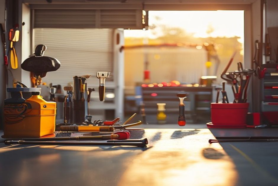 Jose Martinez and Sons Garage Door Repairs Inc — professional Garage Door Repair in Montebello, branded work van and team — Garage Door Repair near me